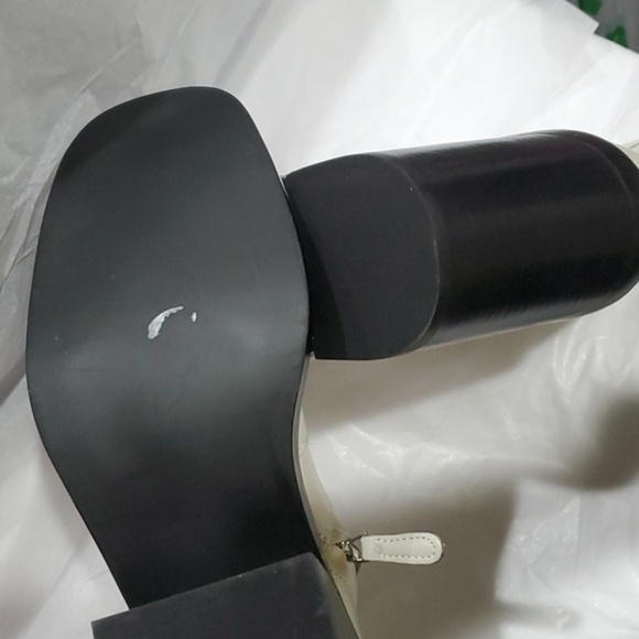 Steve Madden Lina bone leather chunky heel square toe ankle‎ boots size 11 new - Picture 10 of 11